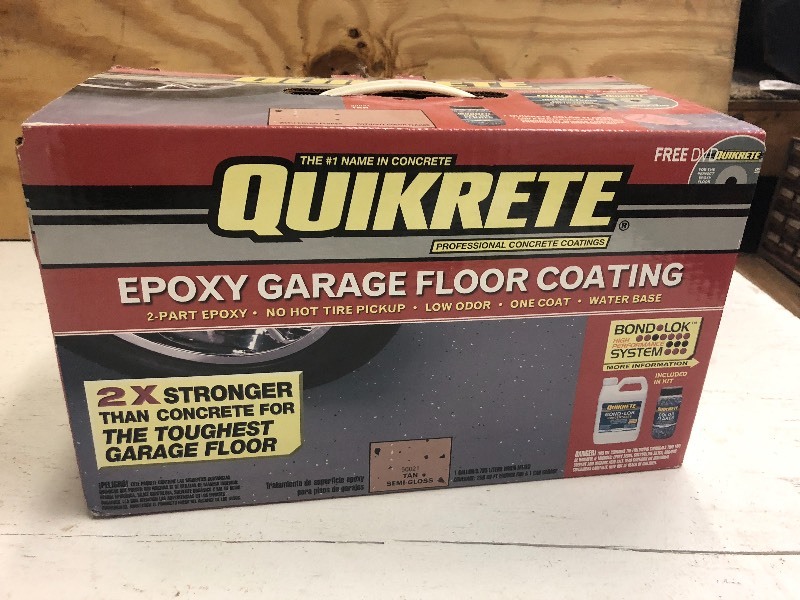 New Quikrete Epoxy Garage Floor Coa...