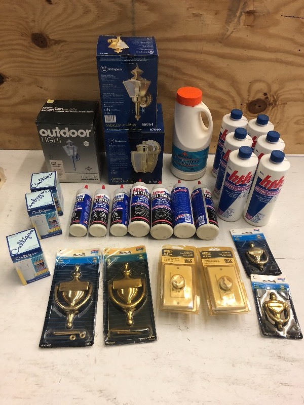 Box Of Assorted New Light Fixtures,...