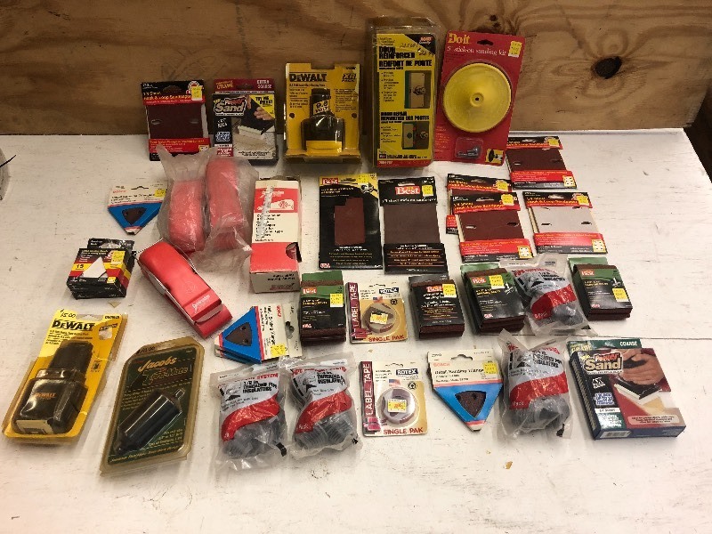 Box Of Assorted New Sanding Product...