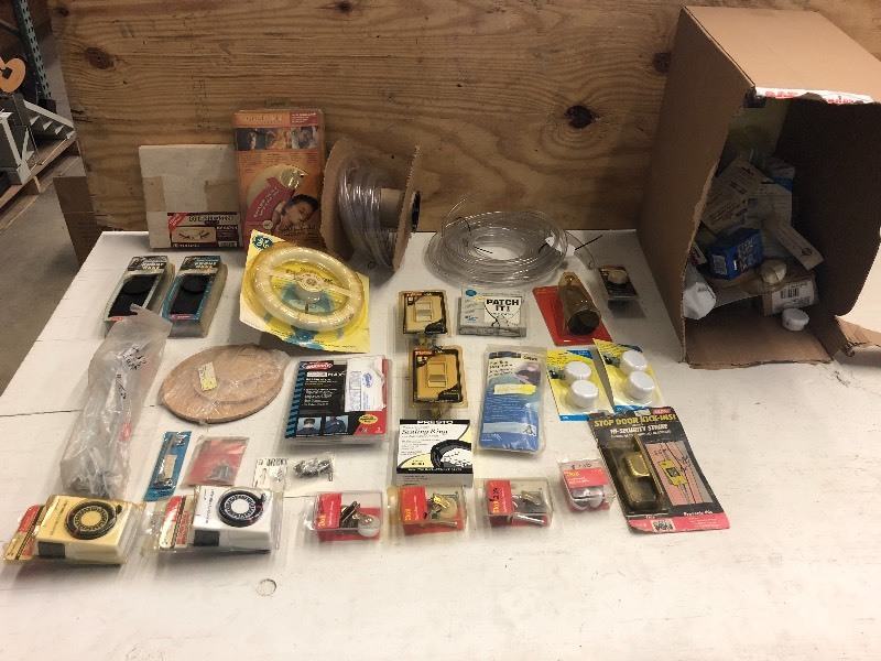 Box Of Assorted New Hardware, Clear...