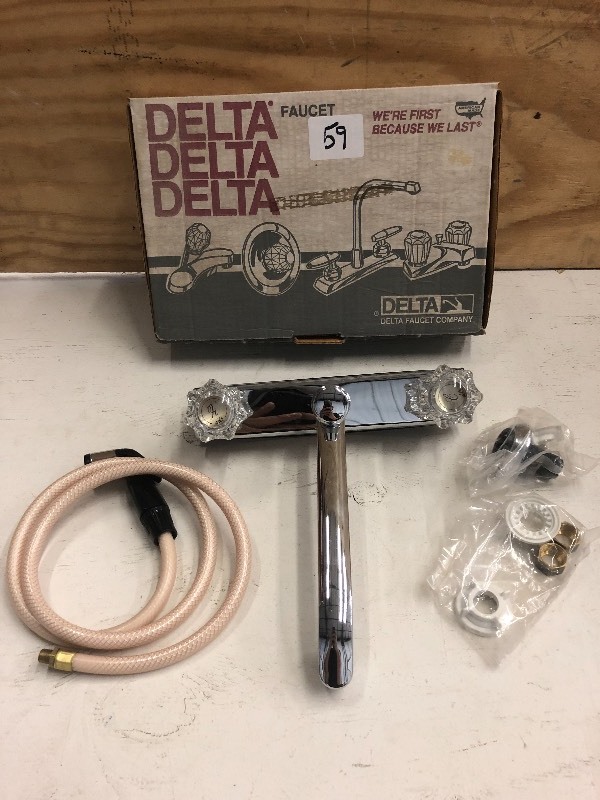 New Delta 2-Handle Kitchen Faucet W...