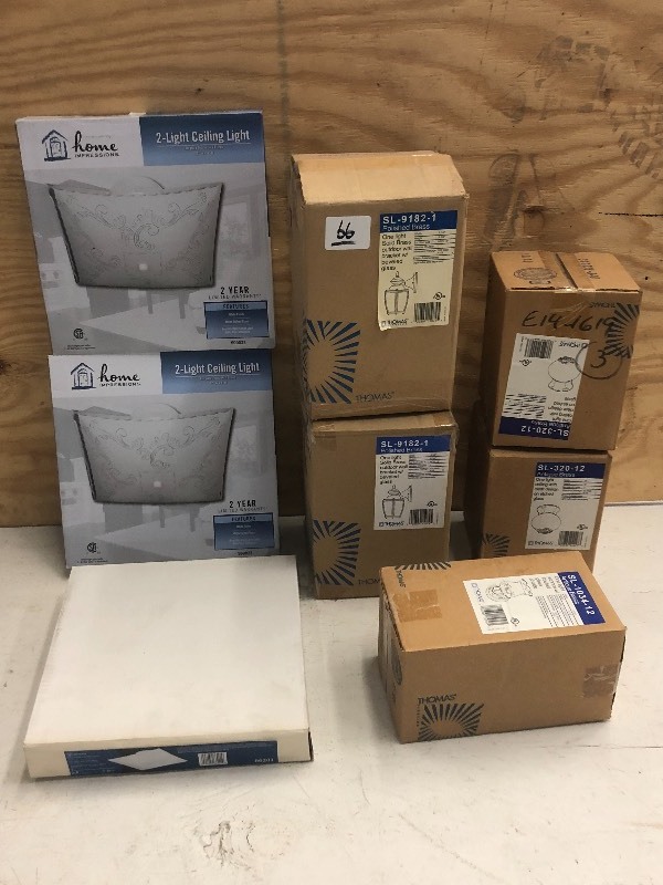 Lot Of Assorted New Light Fixtures ...