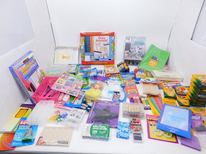 New and Used Crafts, Crayons, Pens, Pencils
