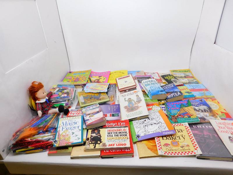 Books, Madeline, Crayons, Markers, Pencils, Pens