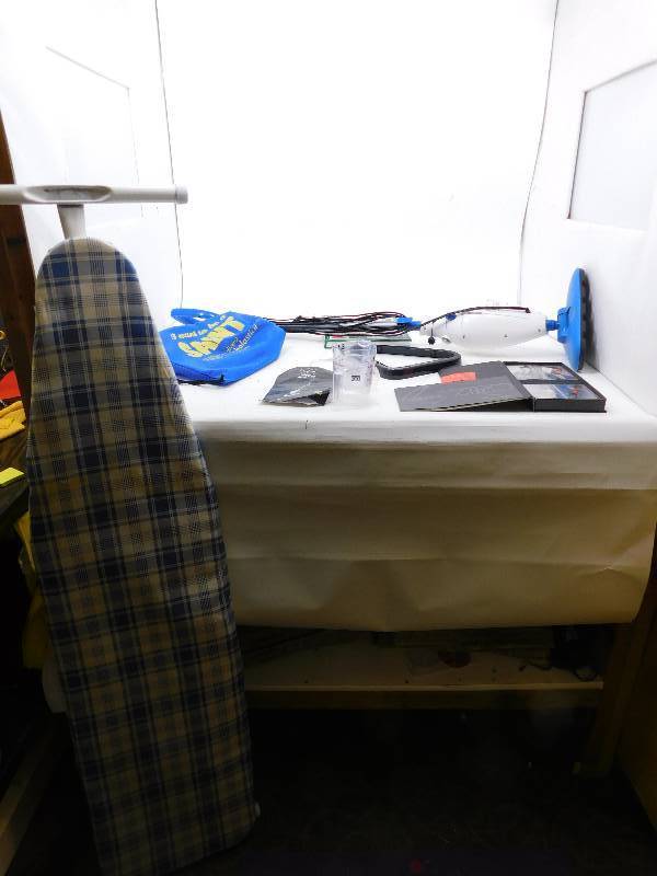 Ironing Board,  Conway Twitty Cassettes, Steam mop, Magic Book