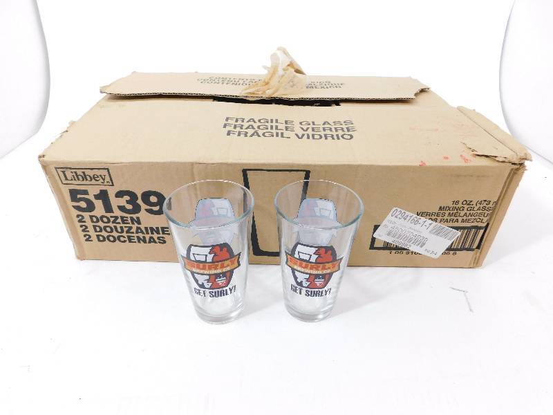 lot 48 image: 22 16 oz Surly Glasses