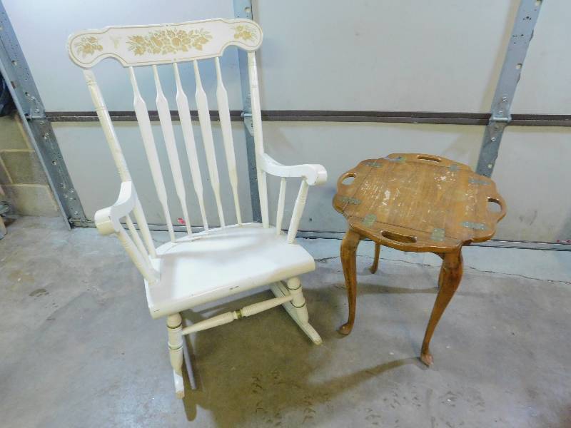 lot 97 image: Rocking Chair and End Table