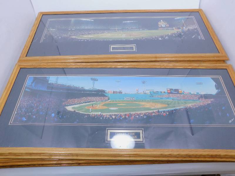 lot 108 image: (6) Baseball Framed 17 12 X 43 Stadium Pictures