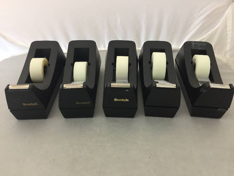 lot 41 image: 5 Scotch Tape Dispensers
