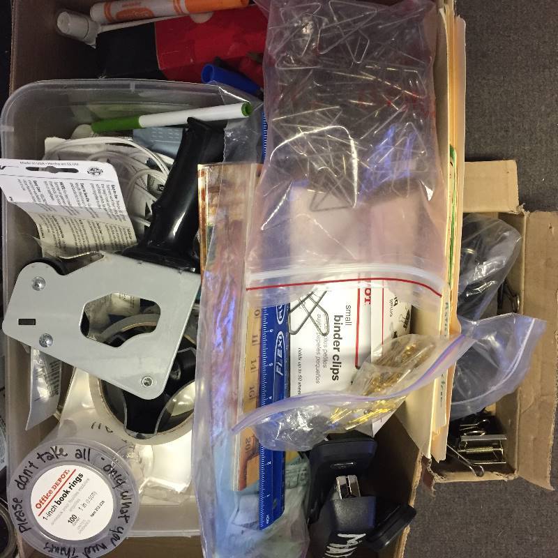 lot 66 image: Box Full of Asst Supplies