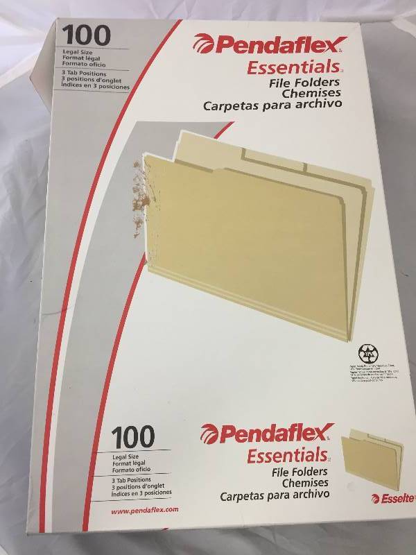 lot 69 image: 100 Legal Size File Folders