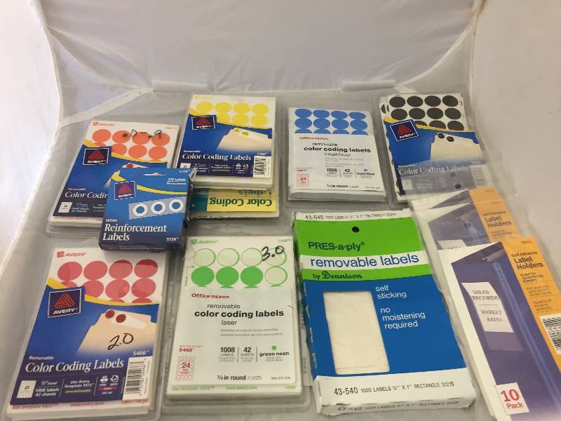 lot 80 image: Color Coding Labels & more
