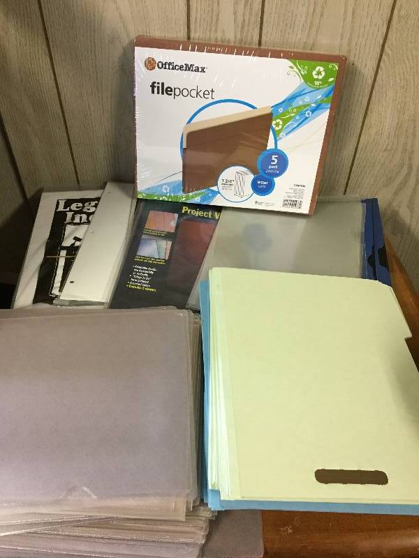 lot 73 image: File Pocket, Asst Folders, Labels