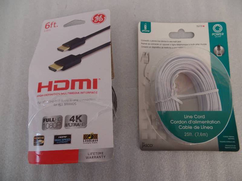 HDMI cable & Phone Line Cord