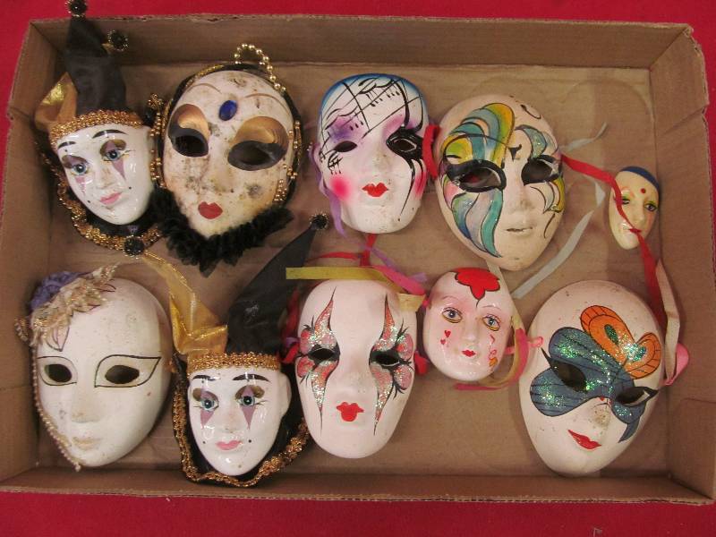 lot 19 image: Ceramic masks