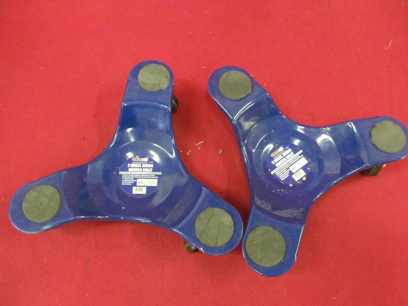 lot 44 image: 3 wheel jumbo mover dollies