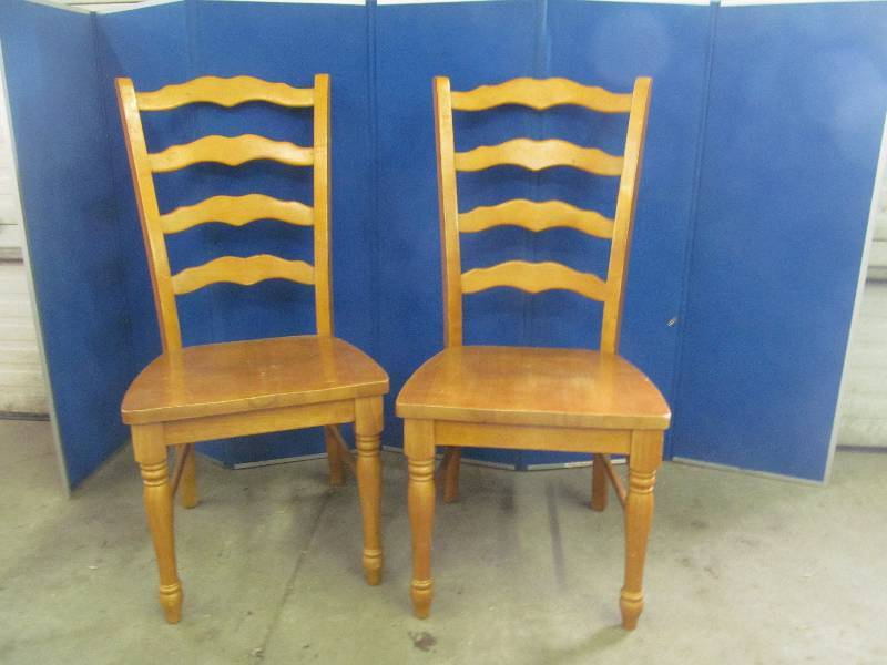 lot 86 image: high back dining chairs