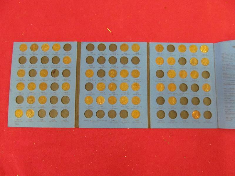 lot 105 image: Lincoln cents collection  album