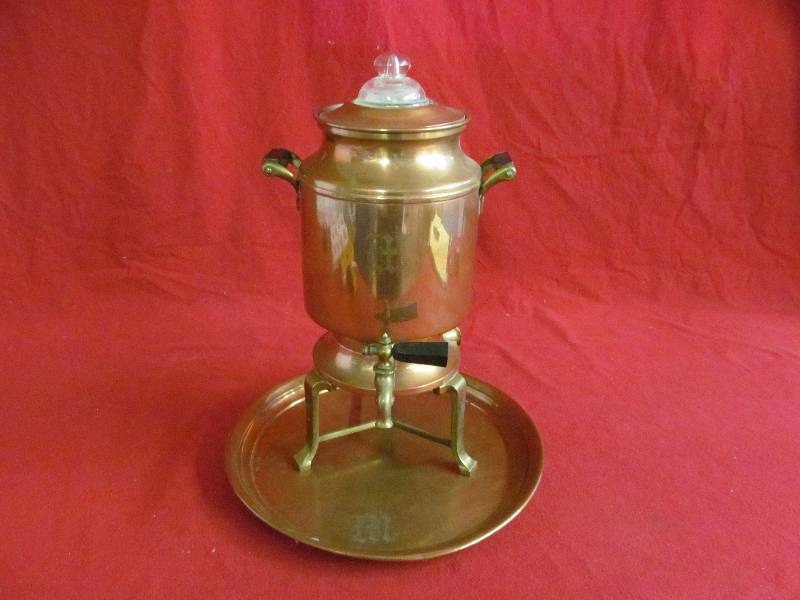 lot 138 image: copper coffee pot