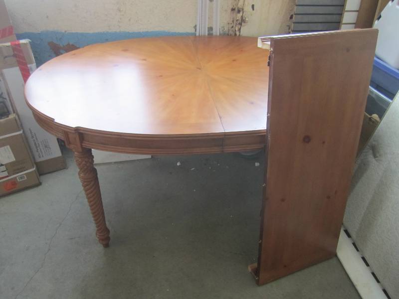 lot 1 image: 44 x 66 Dining Room Table with 18...
