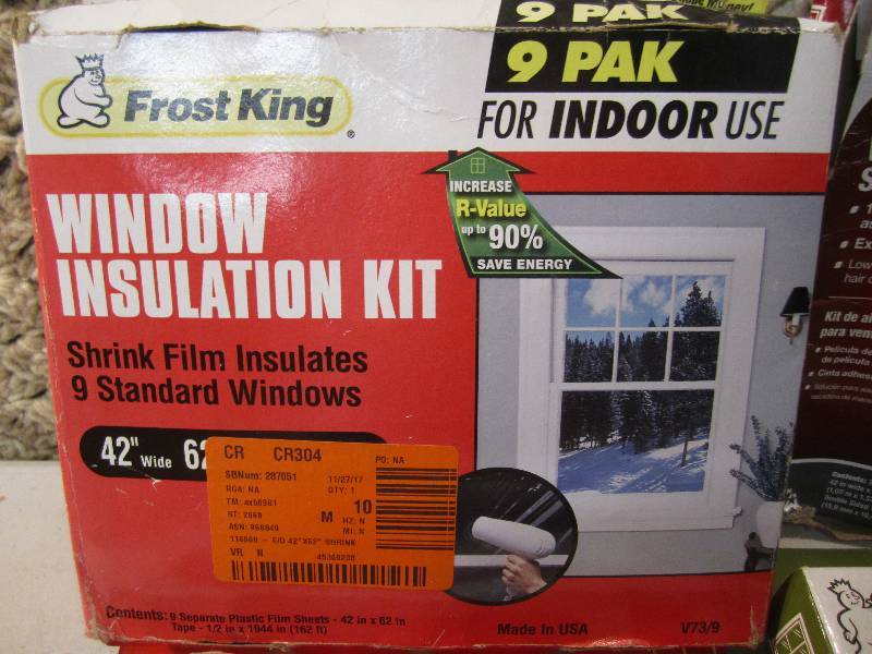 lot 98 image: Lot of 8 Misc Boxes Frost King Wind...
