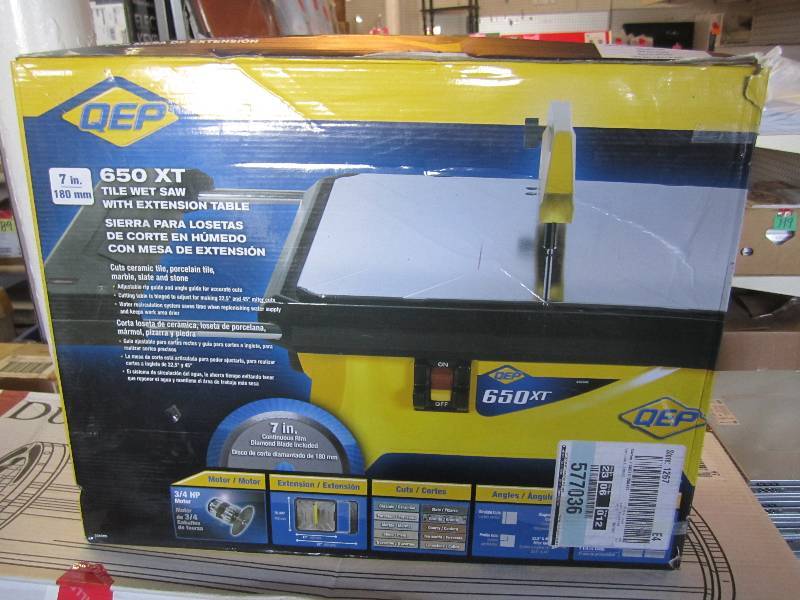 lot 12 image: QEP 650 XT 7 Tile Wet Saw with Ext...