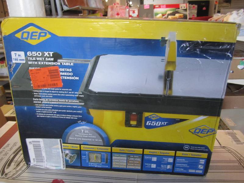 lot 13 image: QEP 650 XT 7 Tile Wet Saw with Ext...