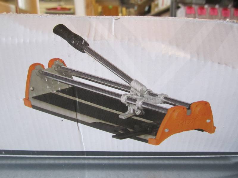 lot 16 image: HDX 14 Tile Cutter Open Box  D-3...