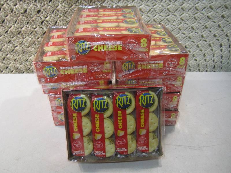 lot 52 image: Lot of 10 Packs Ritz Cheese Cracker...