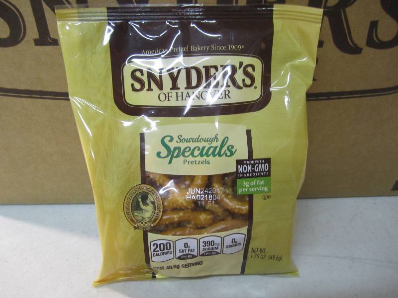lot 53 image: Case of 48 Bags Snyders of Hanover ...