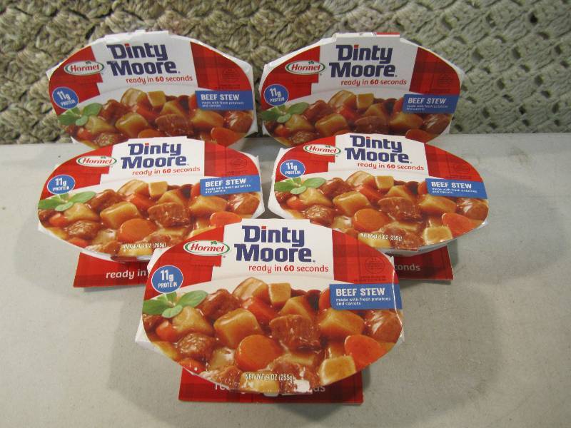 lot 89 image: Lot of 5 Dinty Moore Beef Stew Best...