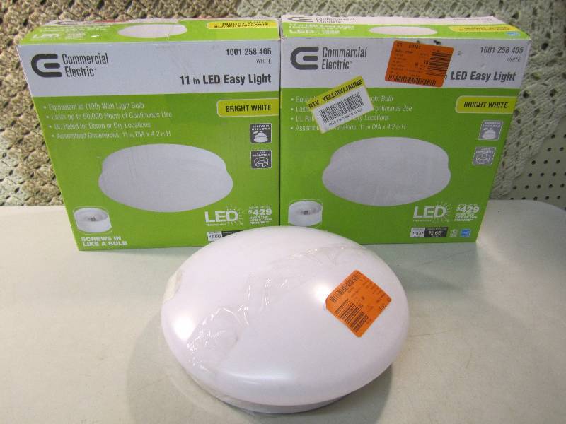 lot 114 image: Lot of 3 Commercial Electric 11 LE...