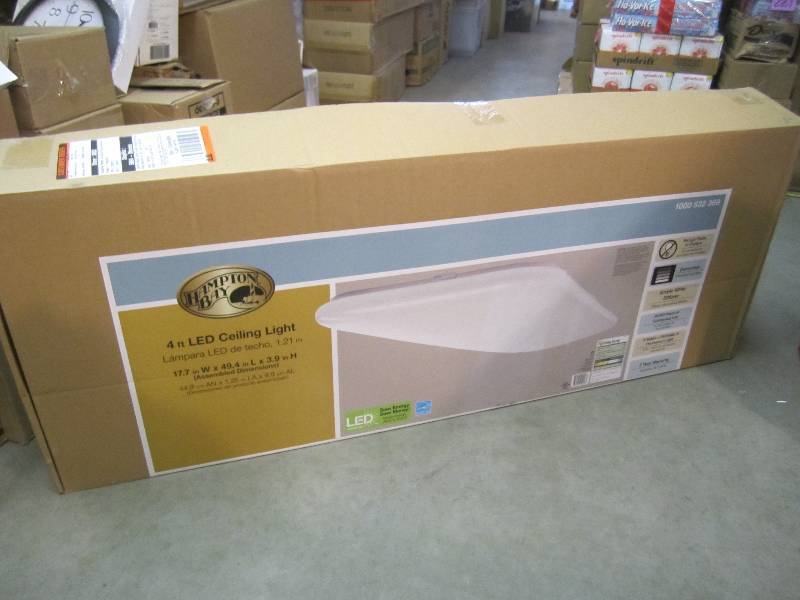 lot 125 image: Hampton Bay 4 foot LED Ceiling Ligh...