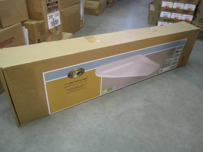 lot 128 image: Hampton Bay 4 foot LED Ceiling Ligh...