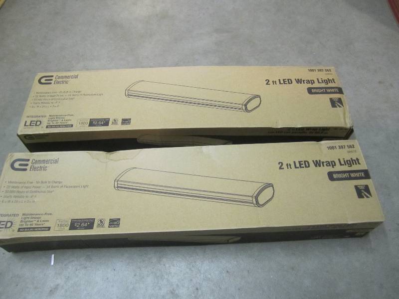 lot 133 image: Lot of 2 Commercial Electric 2 ft L...