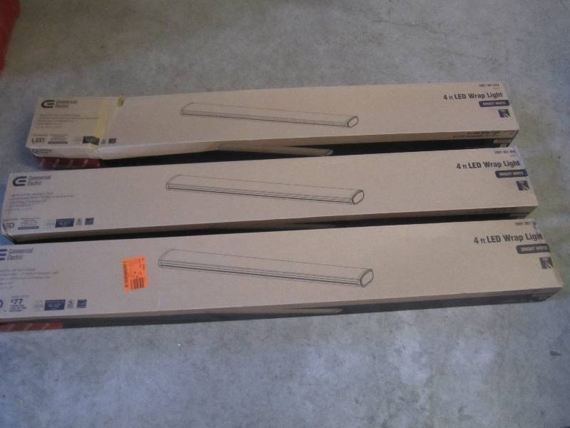 lot 137 image: Lot of 3 Commercial Electric 4 ft L...