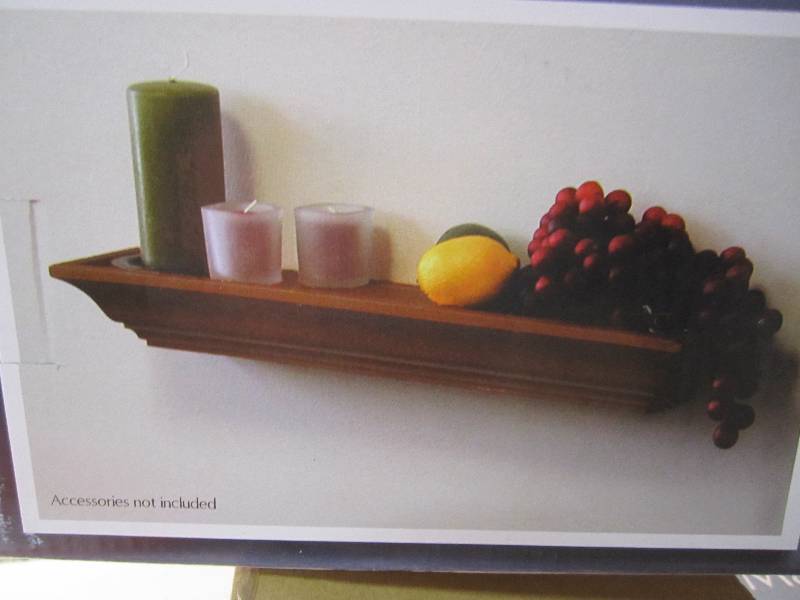 lot 143 image: Lot of 3 Mantel Shelves Honey Pine ...