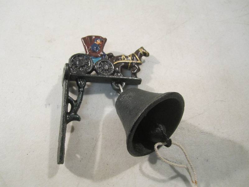 lot 146 image: Cast Iron Bell and Mounting Bracket...