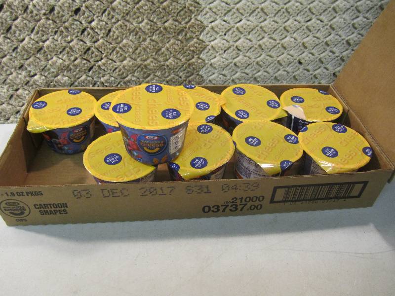 lot 156 image: Box of 10 Kraft Mac & Cheese Microw...