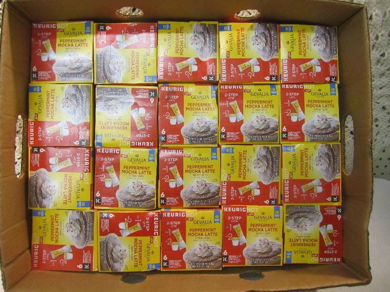 lot 158 image: Lot of 20 Boxes Keurig Peppermint M...