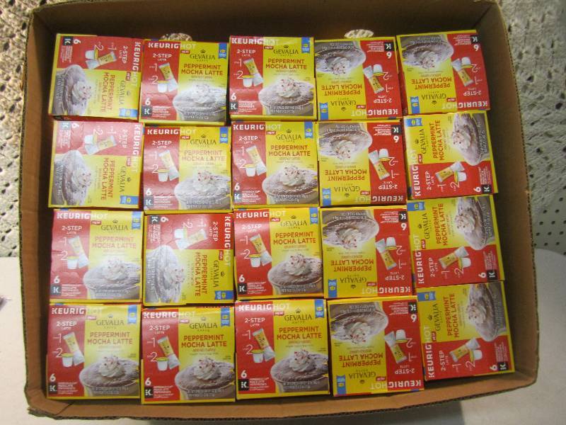 lot 160 image: Lot of 20 Boxes Keurig Peppermint M...