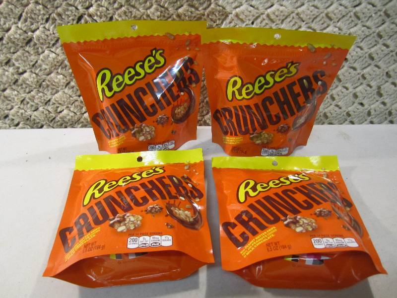 lot 169 image: Lot of 4 Bags Reeses Crunchers Best...
