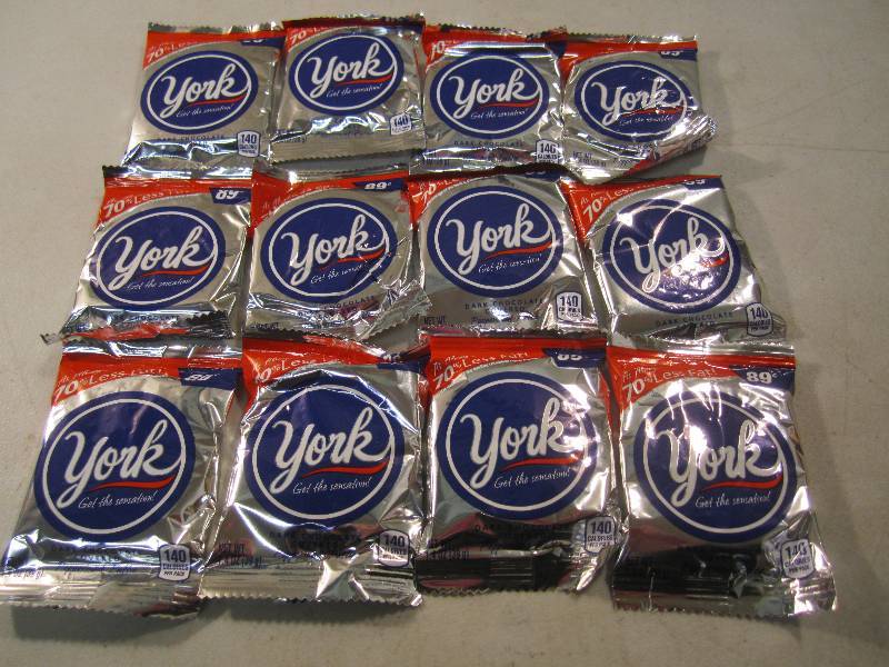 lot 180 image: Lot of 12 York Peppermint Patties B...