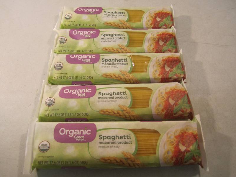 lot 184 image: Lot of 5 Packs of Organic Spaghetti...