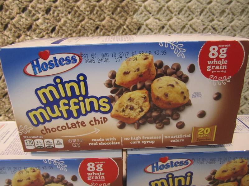 lot 228 image: 3 Boxes of Hostess Mini Muffins Cho...