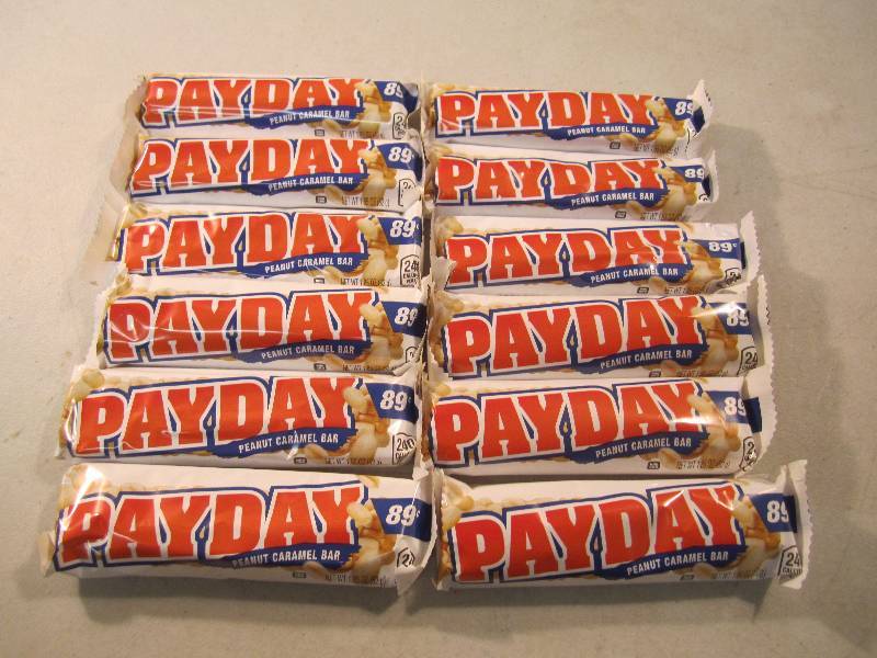 lot 243 image: Lot of 12 Pay Day Peanut Caramel Ba...
