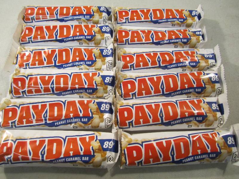 lot 244 image: Lot of 12 Pay Day Peanut Caramel Ba...