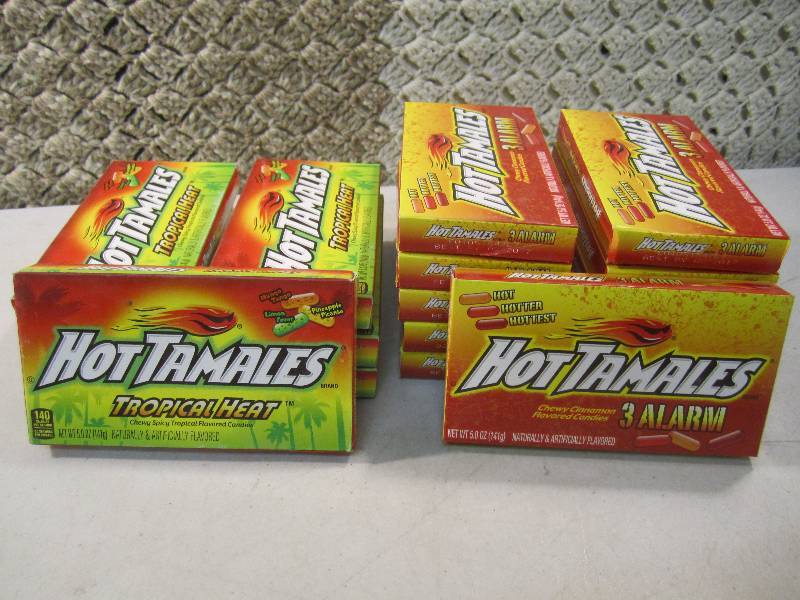 lot 245 image: Mixed Lot of 18 Boxes Hot Tamales 1...