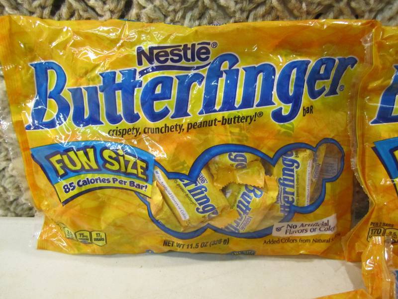 lot 247 image: Lot of 5 Bags Butterfinger Fun Size...