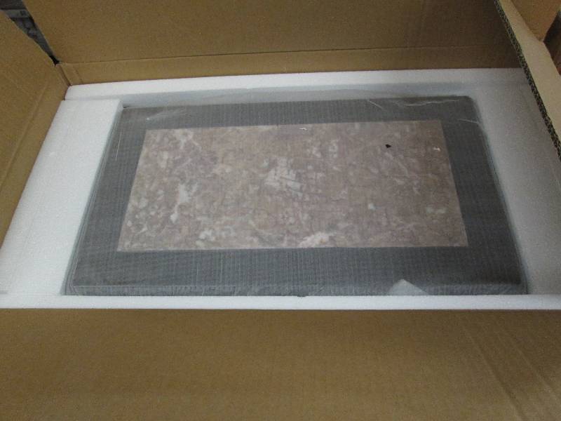 lot 15 image: Marble Top Sofa Server open box Ret...
